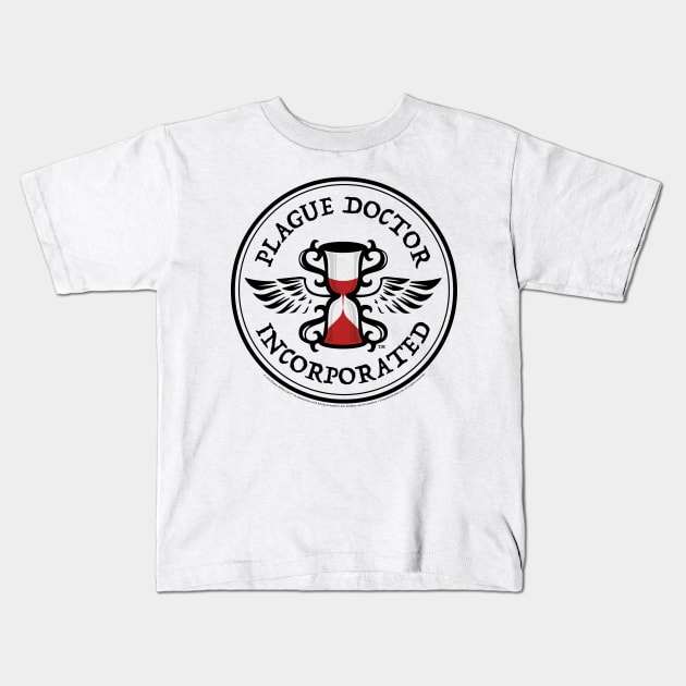 Plague Doctor, Inc.™ Logo Light Kids T-Shirt by PlagueDoctorInc